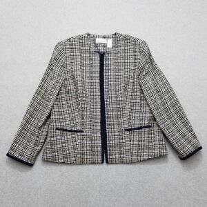 Alfred Dunner‎ Blazer Womens 14 Pockets Casual Outdoor